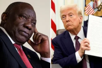 President of South Africa Cyril Ramapahosa and President of US Donald Trump