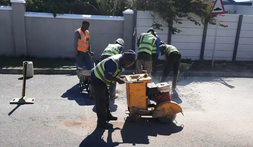 Reinstatement work done by City of Cape Town