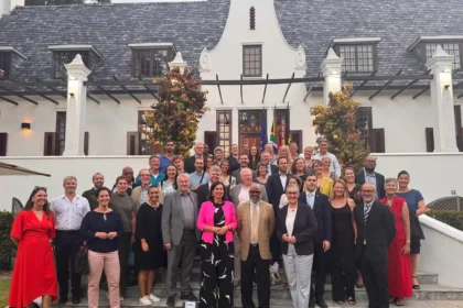 Cape Town and Aachen delegates during celebration of 25 years of partnership