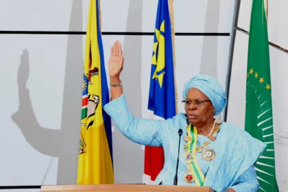 Netumbo Nandi-Ndaitwah swears in as new president of Namibia