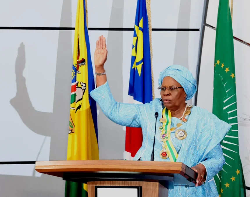 Netumbo Nandi-Ndaitwah swears in as new president of Namibia