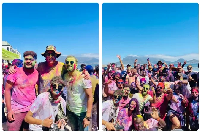 Mayor Geordin Hill-Lewis celebrated Holi with Indians in Cape Town