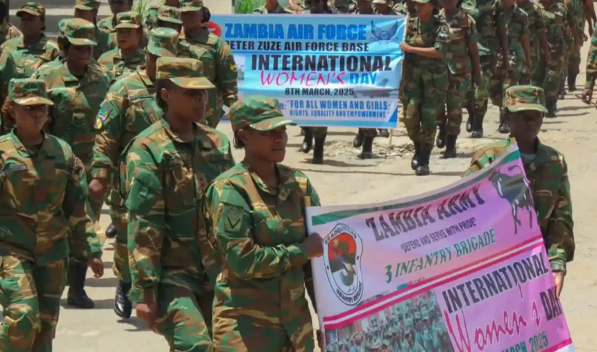 Zambia Army commemorates International Women's Day