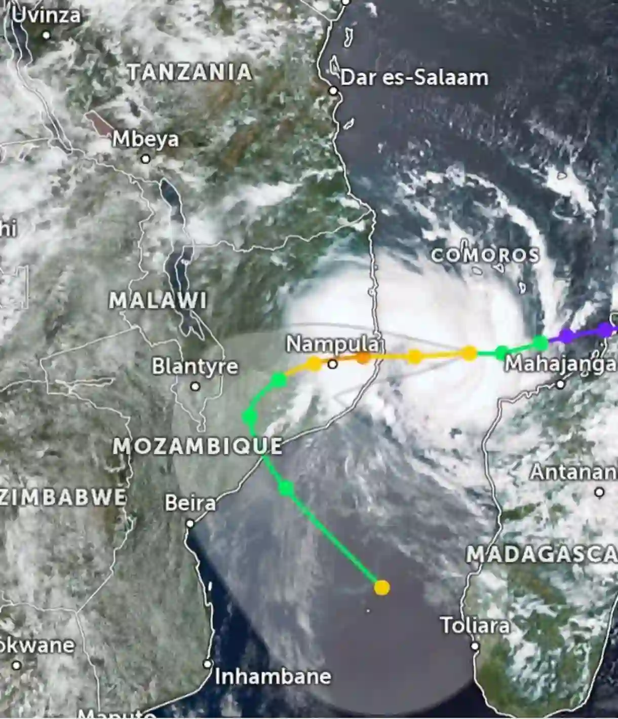 Malawi DoDMA warns of Tropical Cyclone Jude in South Malawi