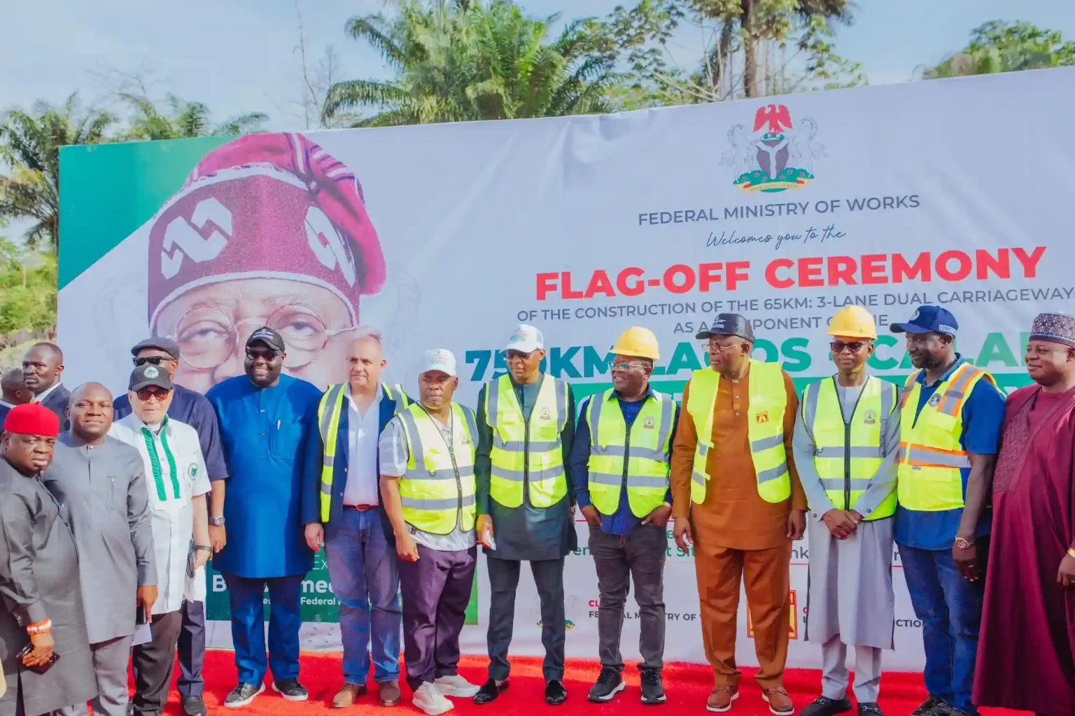 Nigerian federation at the inauguration of the construction ceremony of Lagos-Calabar Coastal Highway