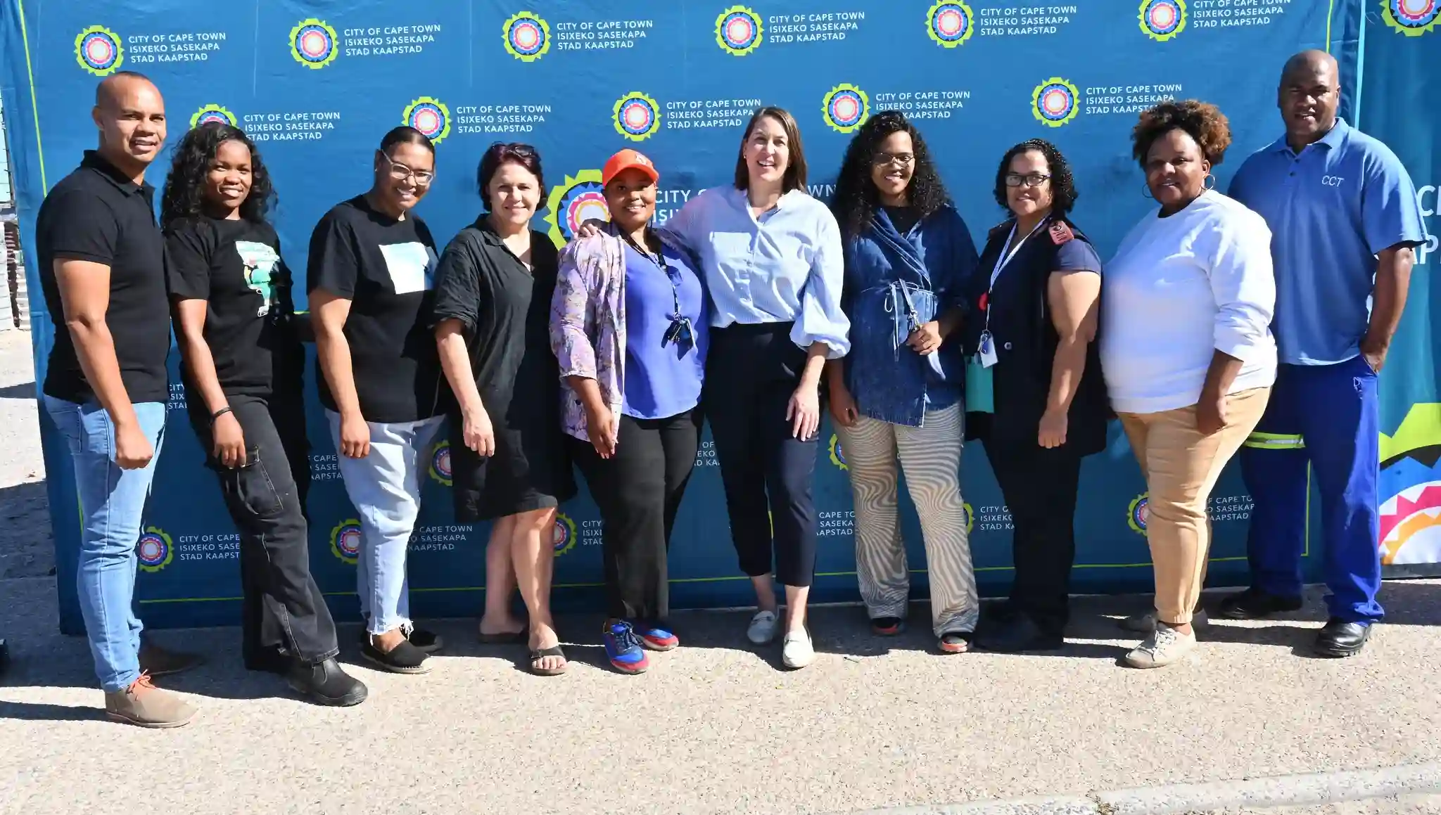 Councillor Francine Higham with the City Health team during World Vaccination Week commemorated in Cape Town
