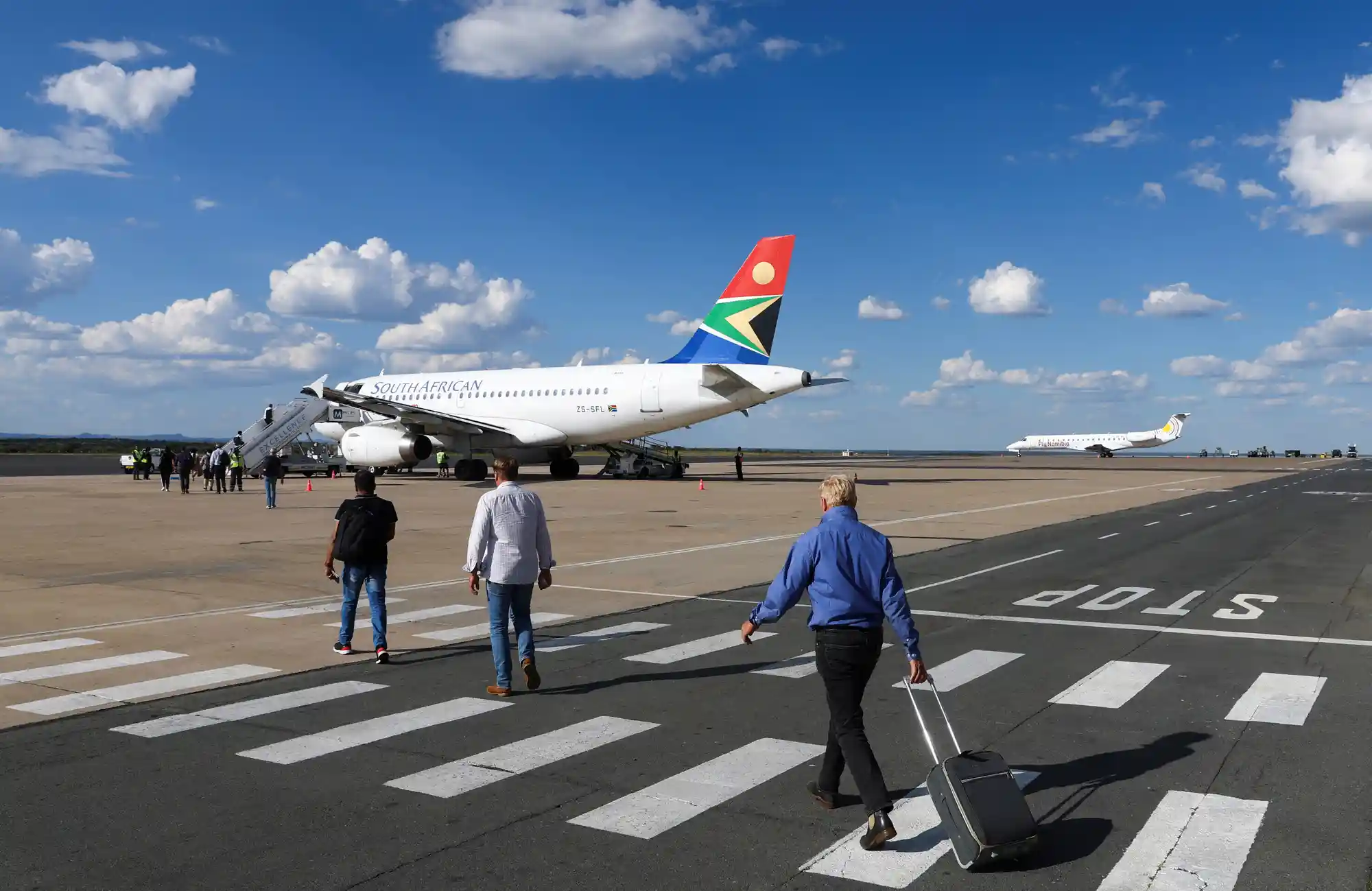 Representative image of travellers taking South Africa Triple Dailies Flight to Windhoek from Johannesburg