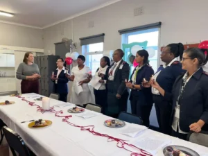 Councillor Francine Higham with city nurses on International Nurses Day in Cape Town