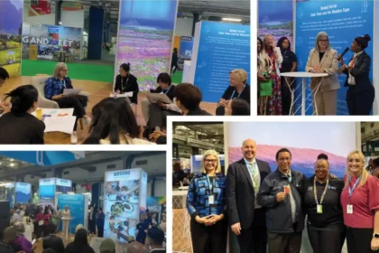 CEO Wrenelle Stander with Wesgro Team at Africa's Travel Indaba 2025 in Durban
