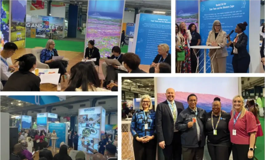 CEO Wrenelle Stander with Wesgro Team at Africa's Travel Indaba 2025 in Durban