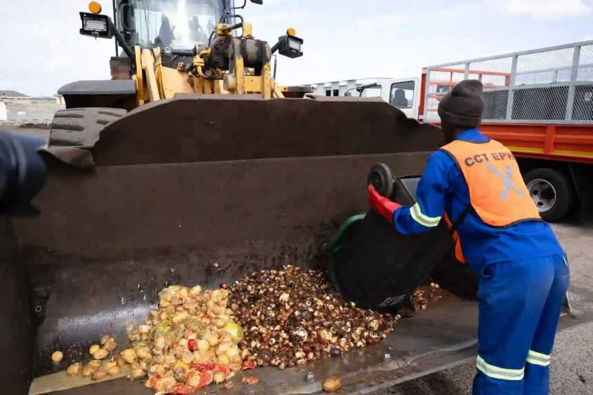 Organic Food Waste collected by Urban Waste Management of Cape Town