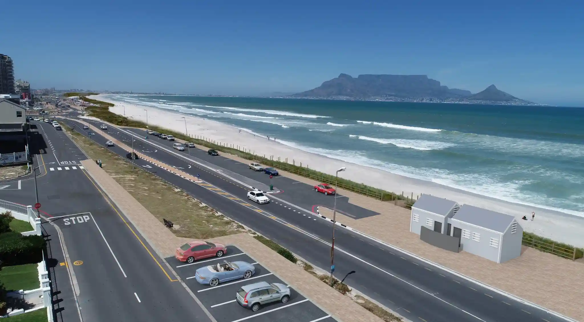 Representative image of upgradation work of Table View Beachfront in Cape Town