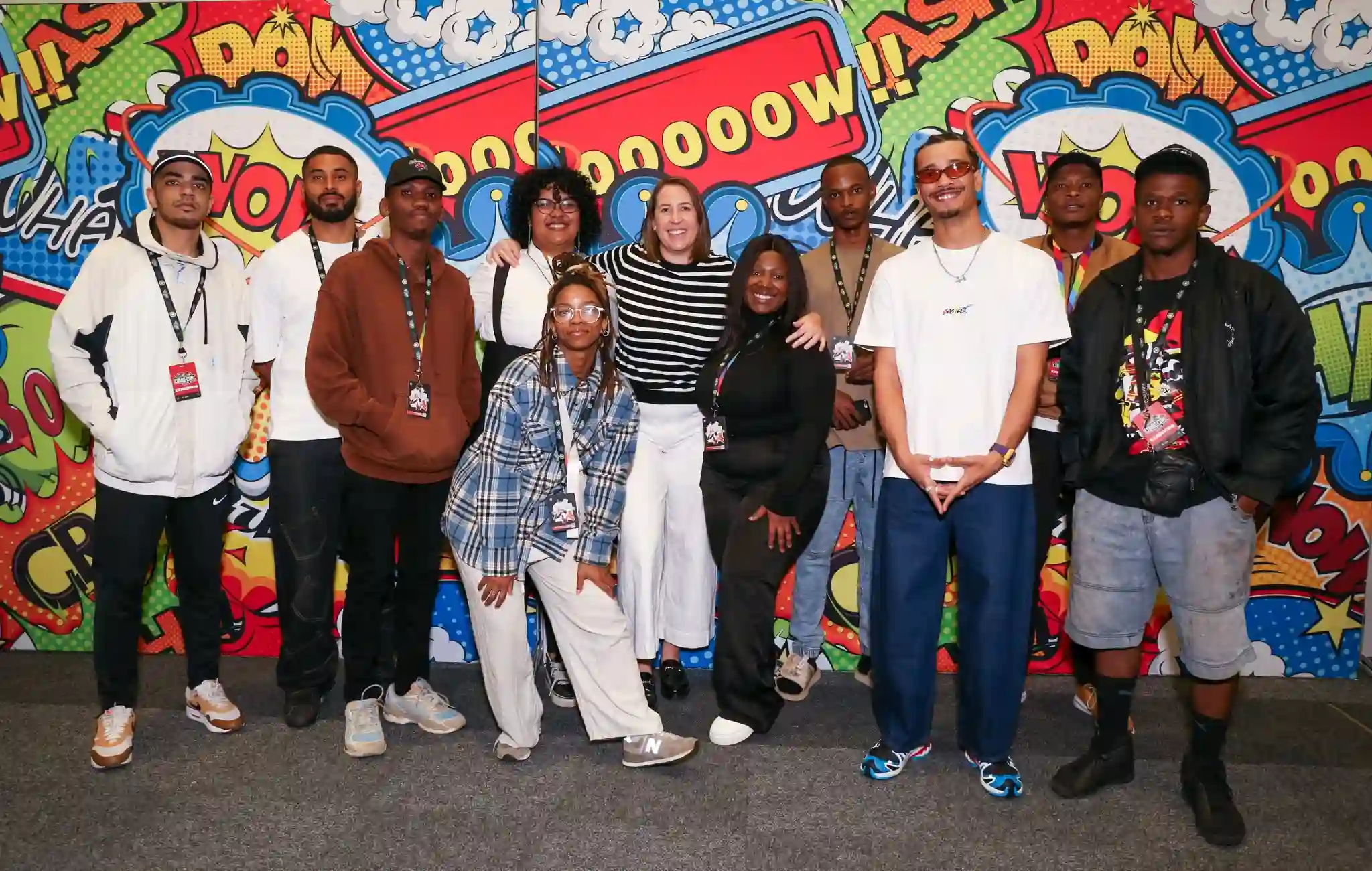 Councillor Francine Higham with Comic Con Cape Town 2025 team