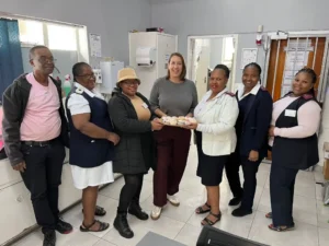 Councillor Francine Higham with city nurses on International Nurses Day in Cape Town