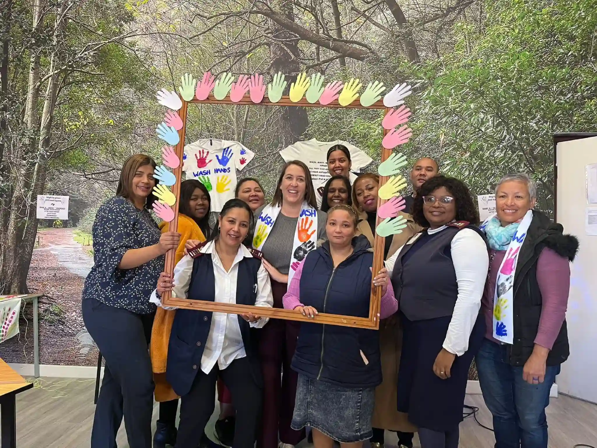 Councillor Francine Higham with city nurses on International Nurses Day in Cape Town