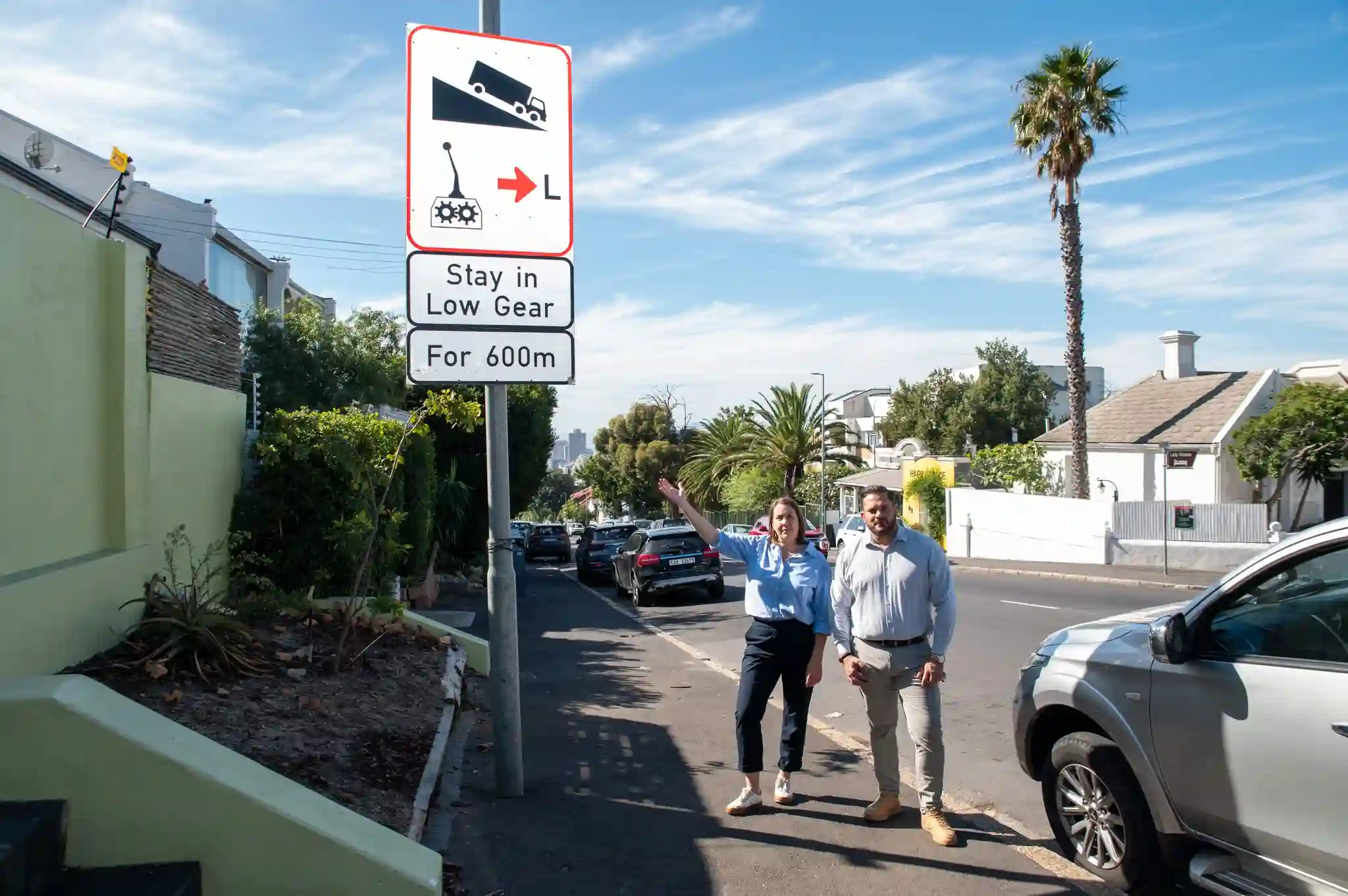 Councillor Rob Quintas and Councillor Francine Higham visits Kloof Nek Road site in Cape Town