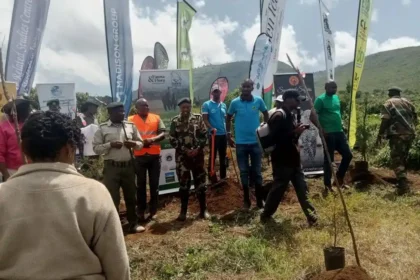 Kenya Forest Service team during the Tree-Planting event in Kenya