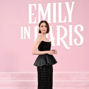 Lily Collins at Emily In Paris Premier