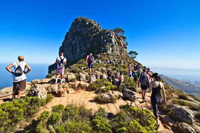 Representative image of people doing hiking in Cape Town