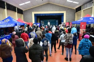 Participants present at Career expo hosted by Cape Town for young learners