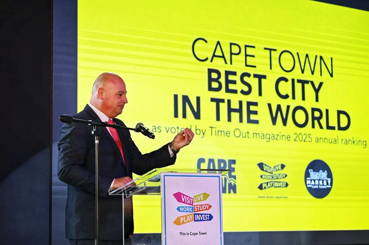 Alderman James Vos while announcing collaboration of the City of Cape Town with Time Out Market Cape Town