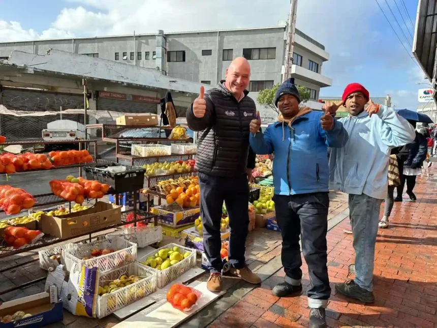 Alderman James Vos while approving new trading plans in Cape Town