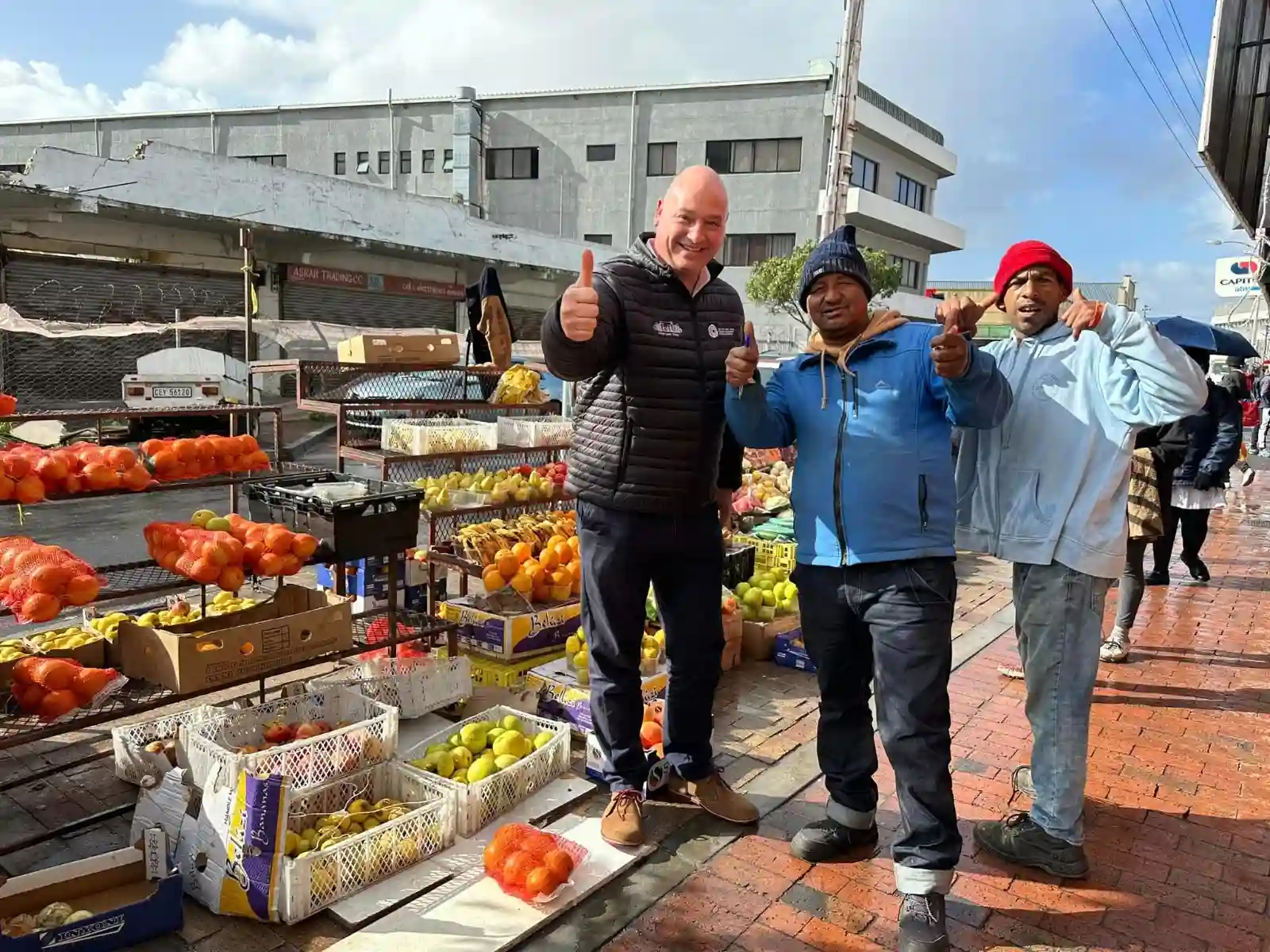 Alderman James Vos while approving new trading plans in Cape Town