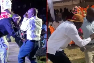 Uganda father and son duo vibing together on stage