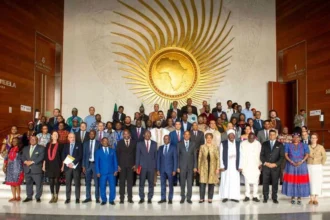 Leaders of African countries gathered on Africa Day 2025 at United Nations