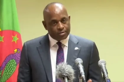 Prime Minister Roosevelt Skerrit in press conference over US visa ban on Dominica