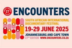 Poster for 27th Encounters South African International Documentary Festival in Cape Town