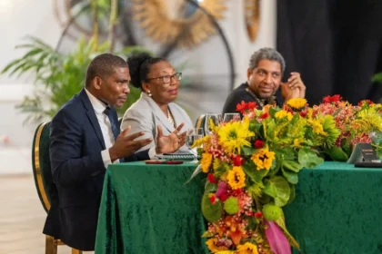 Prime Minister of St. Kitts and Nevis - Dr. Terrance Drew during Special Joint Parliament Sitting in Saint Lucia