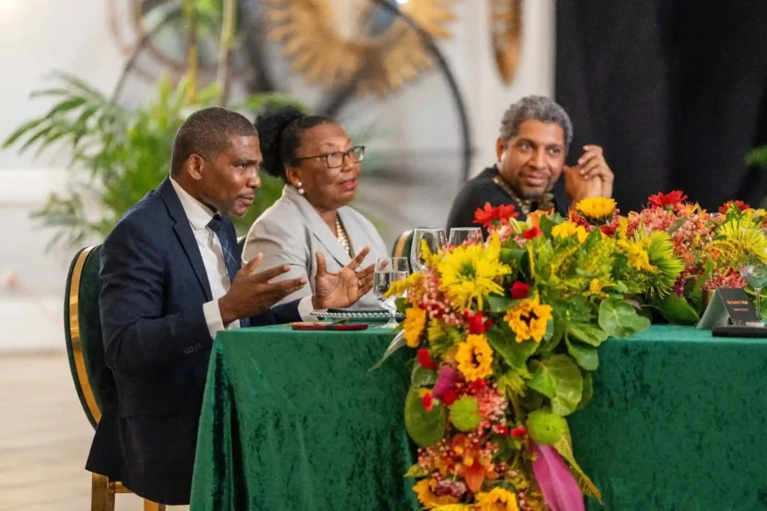 Prime Minister of St. Kitts and Nevis - Dr. Terrance Drew during Special Joint Parliament Sitting in Saint Lucia