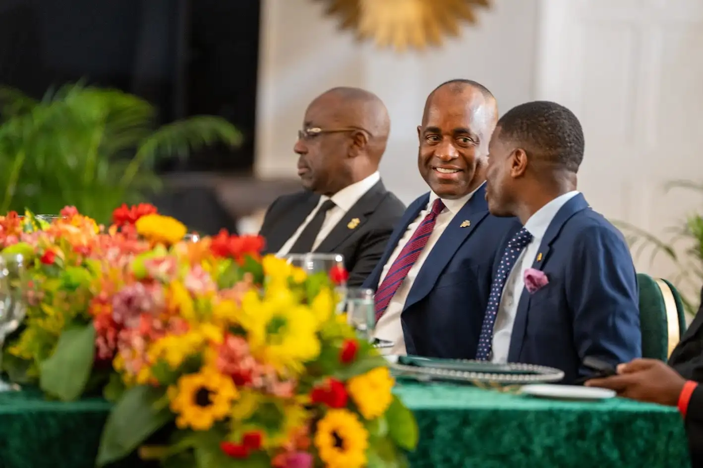 Prime Minister of Dominica Roosevelt Skerrit during Special Joint Parliament Sitting in Saint Lucia
