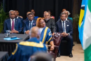 Prime Minister of St. Kitts and Nevis - Dr. Terrance Drew during State Visit of Nigeria President in Saint Lucia