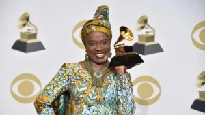 Angelique Kidjo with Grammy