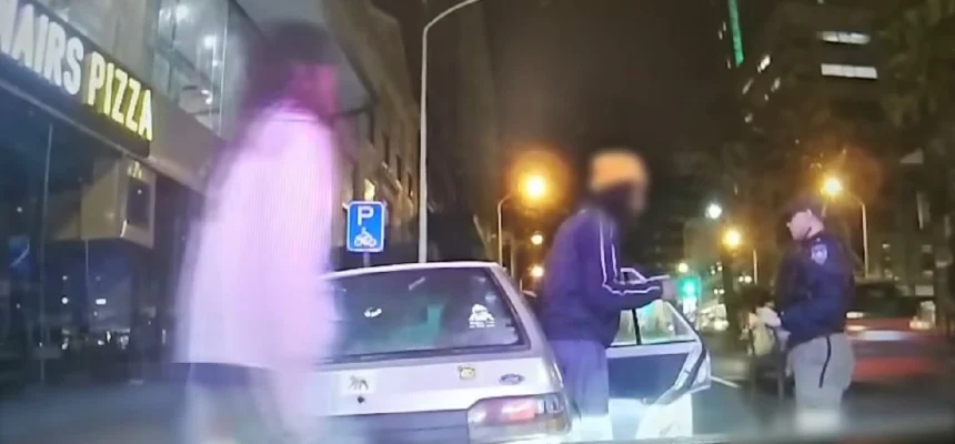 Metro Police Officer during the crime scene in Cape Town