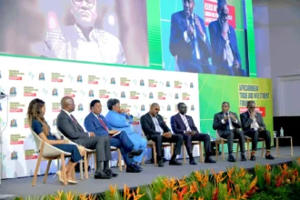 PM Terrance Drew with other leaders at ACTIF2025 in Grenada