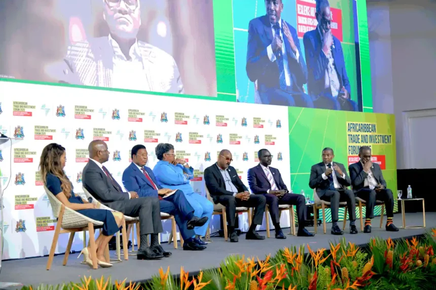 PM Terrance Drew with other leaders at ACTIF2025 in Grenada