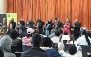 Cape Town Opera Chorus team while performing 