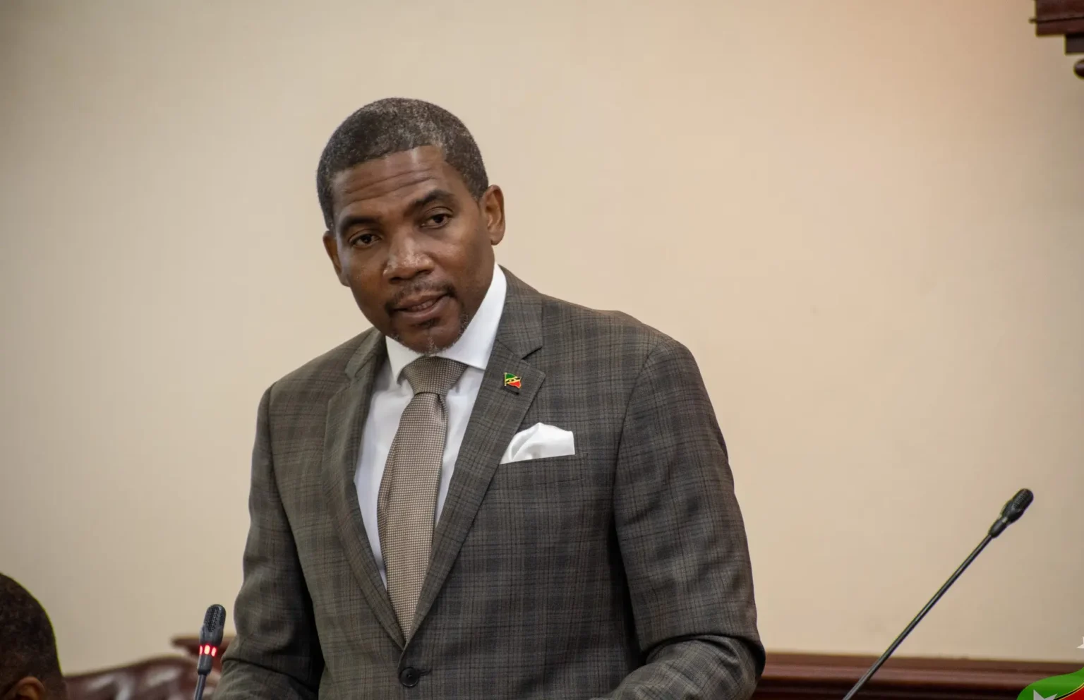 Prime Minister Dr. Terrance Drew at St. Kitts and Nevis National Assembly