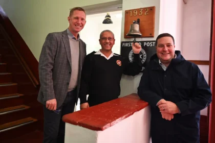 Mayor Geordin Hill-Lewis and Alderman JP Smith visited the Sea Point Fire Station to survey the recent upgrades in Cape Town