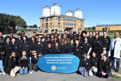 Junior City Council at Faure Water Treatment Plant, Cape Town
