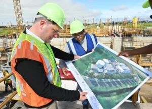 Mayor Geordin Hill Lewis of Cape Town at Philippi Wellfield construction site
