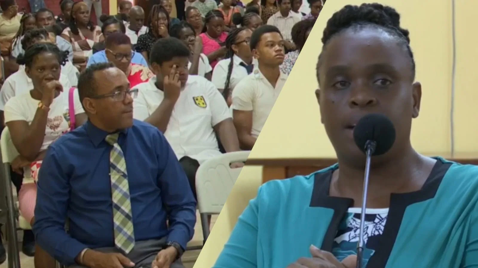 CXC Registrar Magalie Celestine at Ministry of Education Press Conference, Dominica
