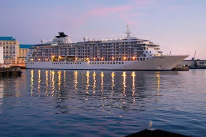 MS The World, cruise ship arrive at Cape Town port