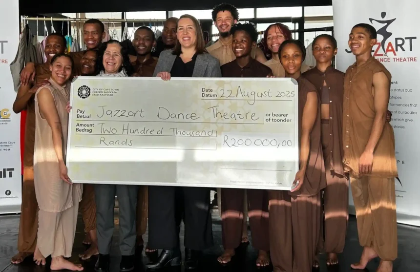 Councillor Francine Higham while extending Grant-In-Aid (GIA) to the cultural team, Cape Town