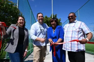 Officials at the handover ceremony of The Greens Sports Ground in Manenberg, Cape Town
