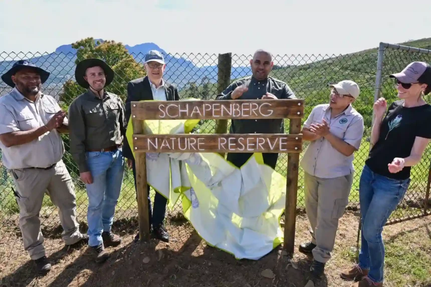 Deputy Mayor Eddie Andrews at Schapenberg Nature Reserve, Cape Town