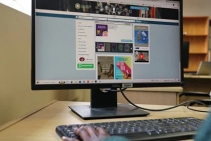 representative image of a person applying for Library card online, in Cape Town